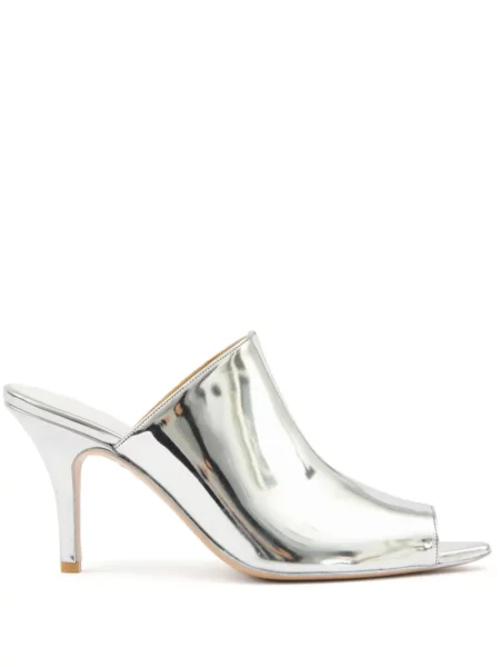 Papuci tip mules Mm6 Maison Margiela argintiu