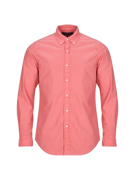 Oxford Polo Ralph Lauren din țesătură twill roșu