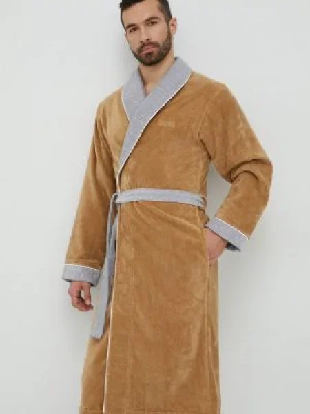 BOSS szlafrok brązowy