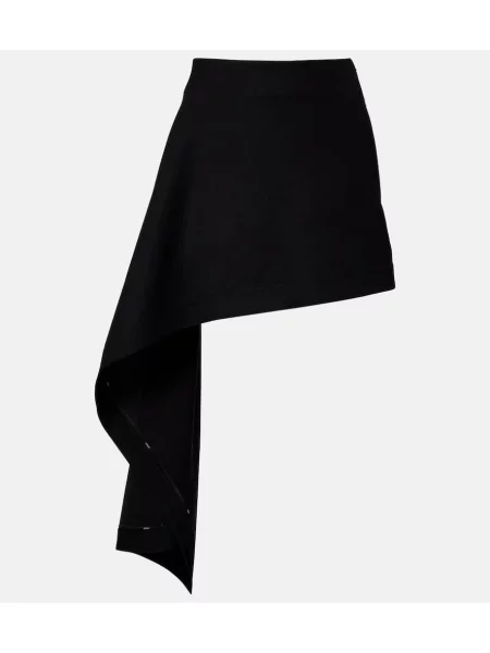 Fustă Loewe de lână drapată negru