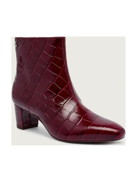 LAUREN RALPH LAUREN De piele botine cu DEMI bordo