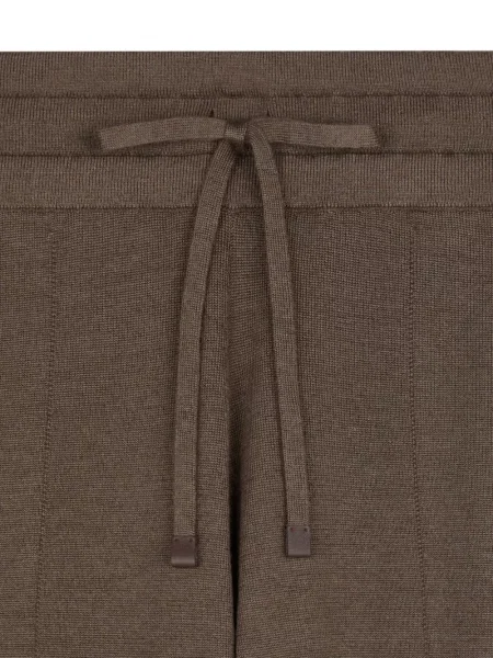 Pantaloni de jogging Tod's de mătase maro