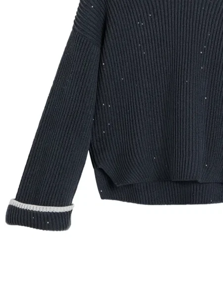 Sweter dziecięcy Brunello Cucinelli niebieski