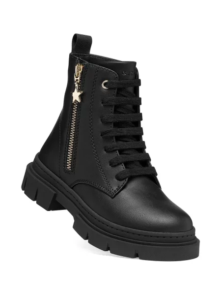 Geox bocanci pentru copii KARSYN negru