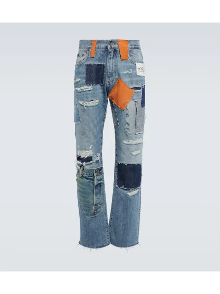 Blugi drepți Dolce&gabbana albastru