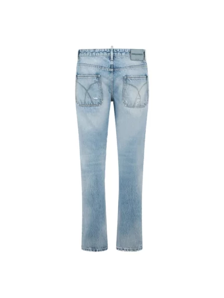 Jeansy Dsquared2 typu teddy niebieskie