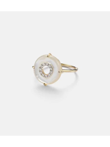 Prsteň Mateo s perlami zlatá