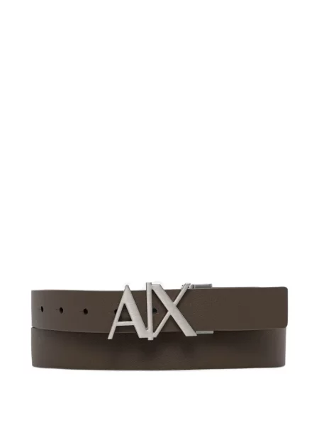 Reversibil curea Armani Exchange cu autograf albastru