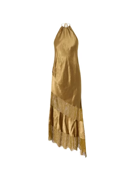 Rochie midi Pinko din satin asimetrică