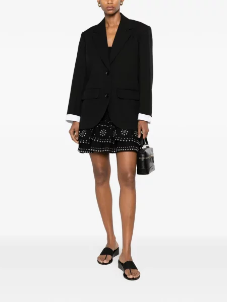 Sacou Sandro din satin negru