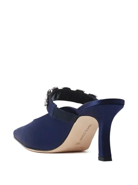 Papuci tip mules Manolo Blahnik albastru