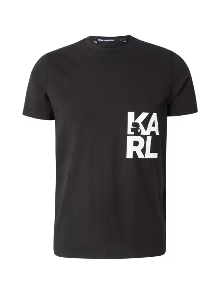 Karl Lagerfeld Tricou negru alb