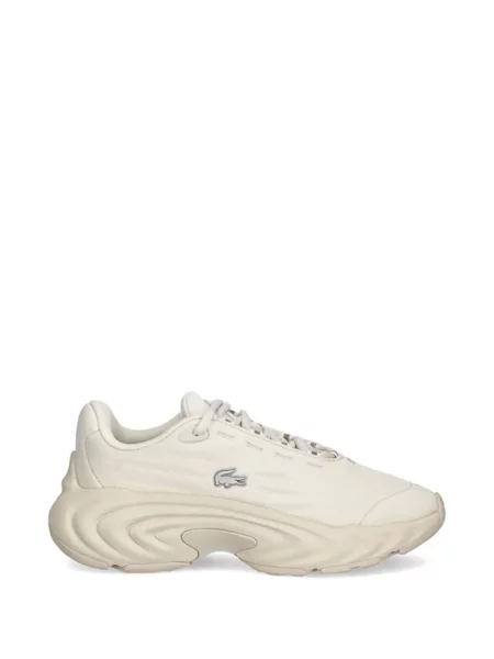 Sneakerși Lacoste cu șireturi din dantelă cu autograf