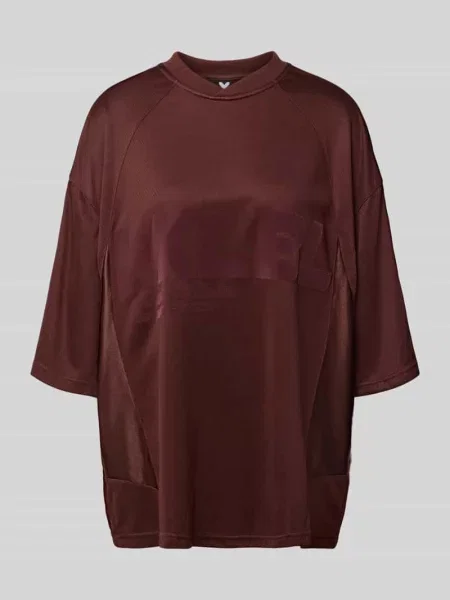 Oversized t-shirt z nadrukiem z logo Karo Kauer