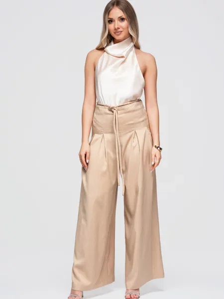 Pantaloni Ombre alb