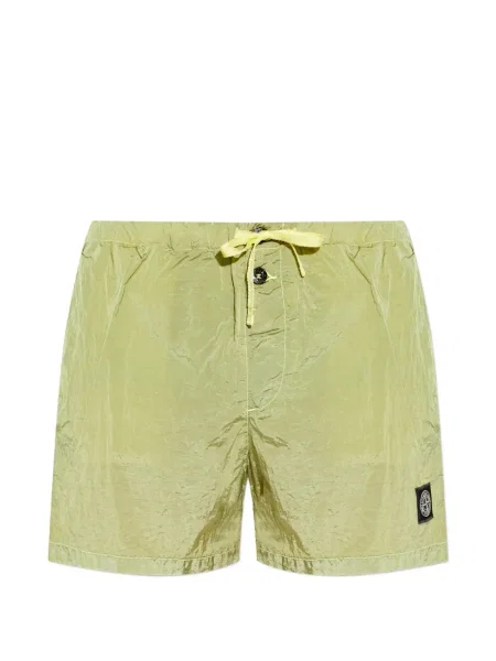 Slip de baie Stone Island cu strasuri verde