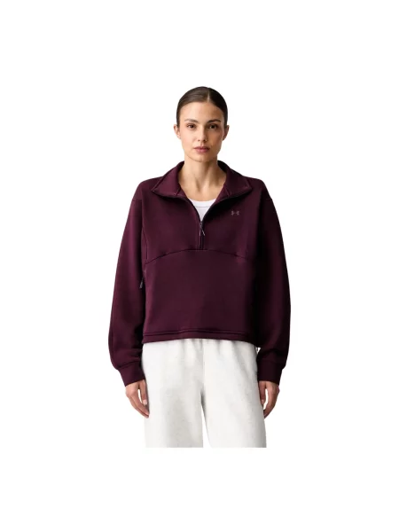 Under Armour bluza z bawełną Unstoppable brązowa