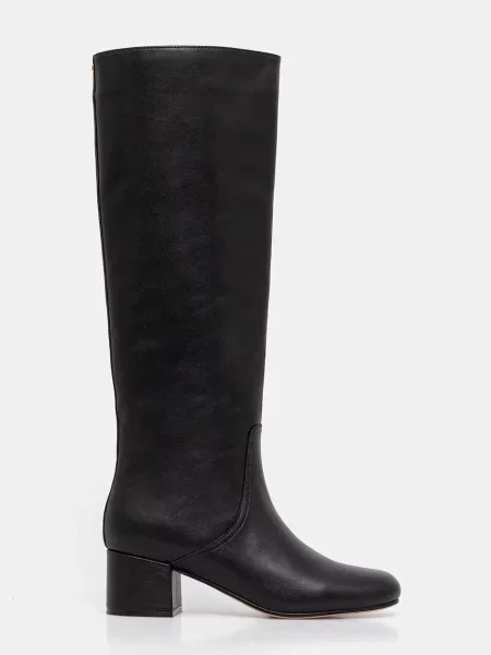 Шкіряні чоботи Twinset блок чорний