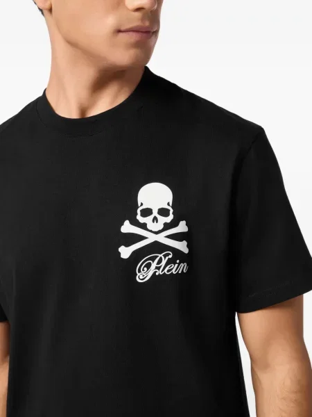 Tricou Philipp Plein cu imagine negru