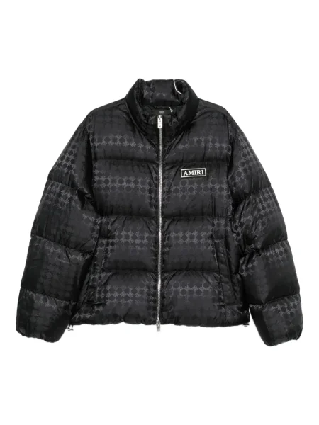 Geacă cu puf Amiri din jacard negru