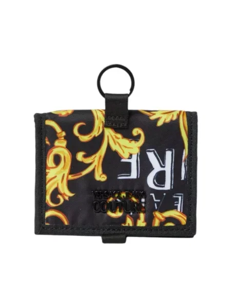 Wielobarwność portfel Versace Jeans Couture czarny