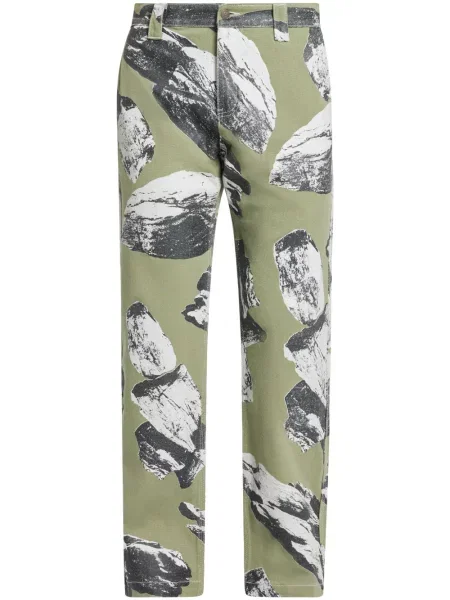 Pantaloni Market cu imagine verde