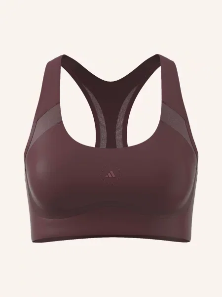 Adidas By Stella Mccartney Sportovní Podprsenka Adidas By Stella Mccartney Se Síťovinou tmavě červená