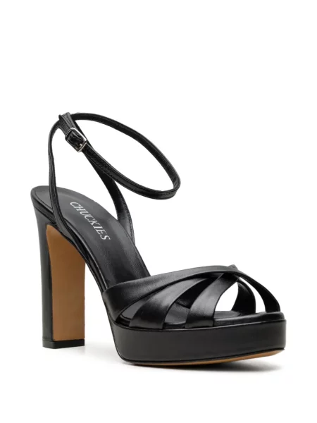 Sandale Chuckies cu platformă cu bretele negru