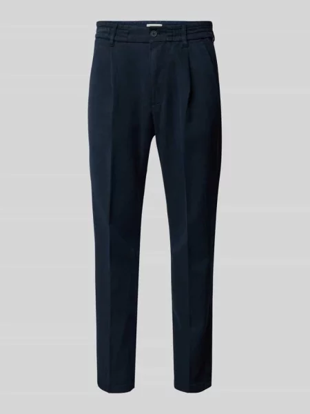 Spodnie o kroju regular fit z z tyłu model ‘CHASY’ Drykorn granatowe