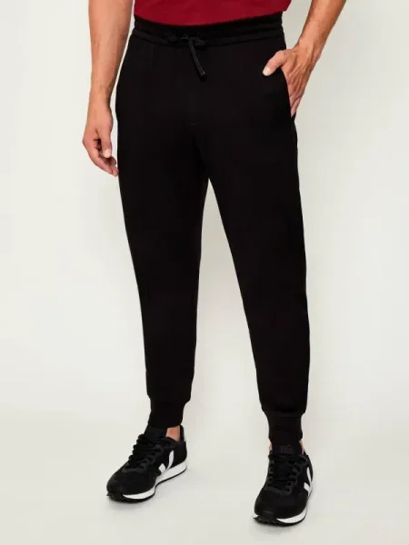 Armani Exchange pantaloni de trening uni negru