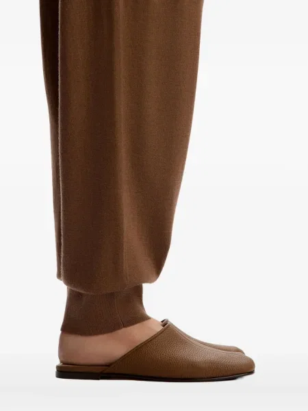 Papuci tip mules 12 Storeez din piele maro