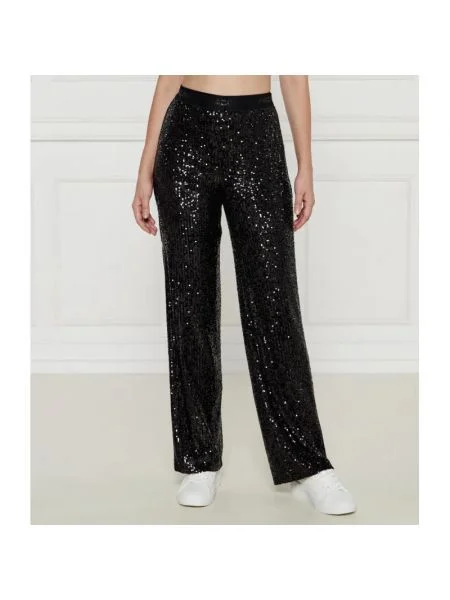 Marc Cain Pantaloni WASHINGTON | flare fit negru