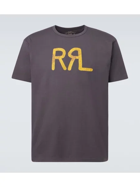 Тениска Rrl от джърси сиво