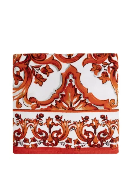 Halat Dolce & Gabbana cu imagine din material terry alb