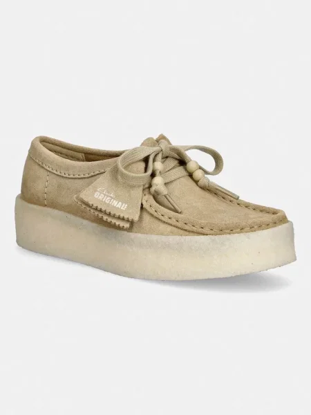 Clarks Originals Wallabee Cup mocasini pentru femei din piele întoarsă