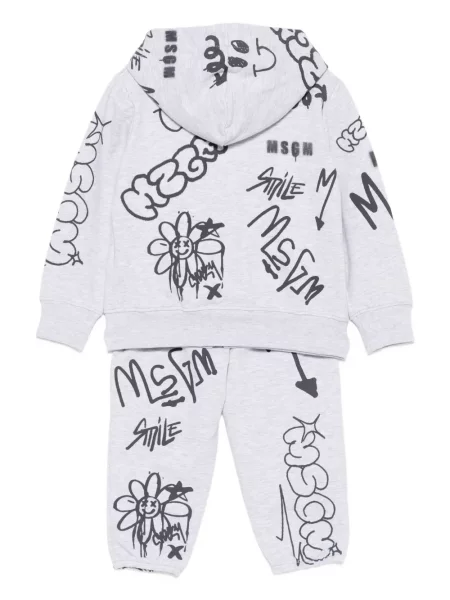 Komplet dresowy dziecięcy Msgm szary