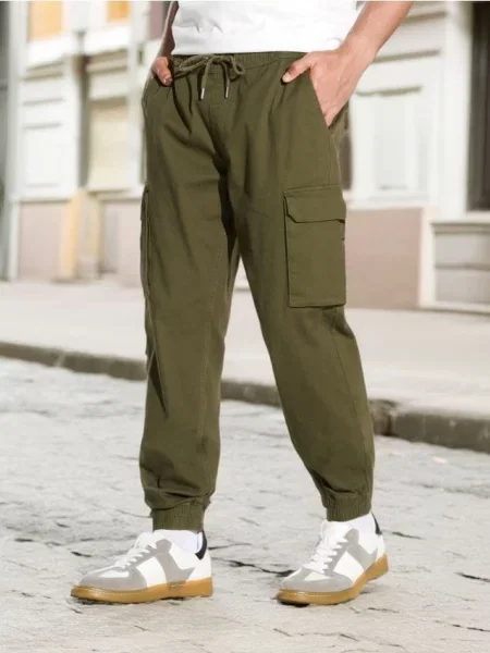 Sinsay Spodnie jogger khaki