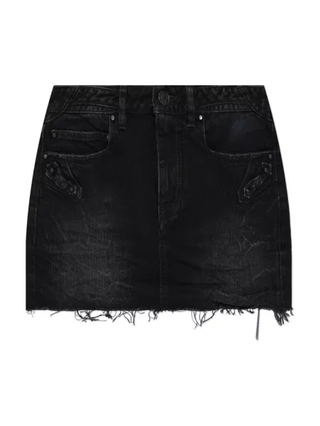 Krótka spódnica jeansowa Balenciaga czarna