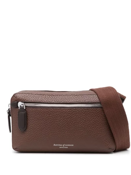 Geantă crossbody Aspinal Of London din piele maro