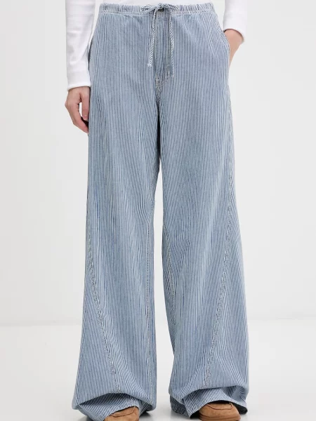 Guess Jeans jeansy wide leg niebieskie