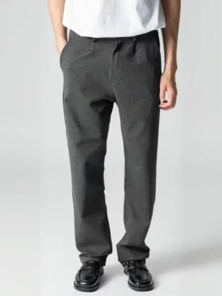 TEESHOPPEN Pantaloni Wide închis gri