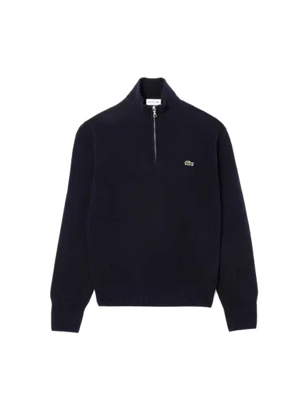 Sweter Lacoste wełniany niebieski