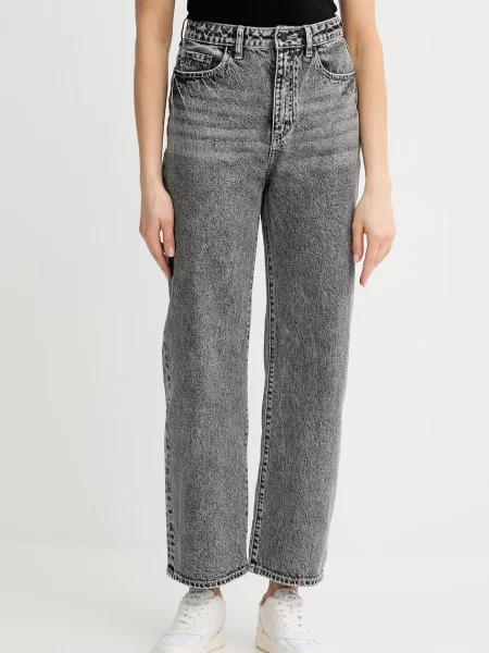Džíny Armani Exchange high waist šedé