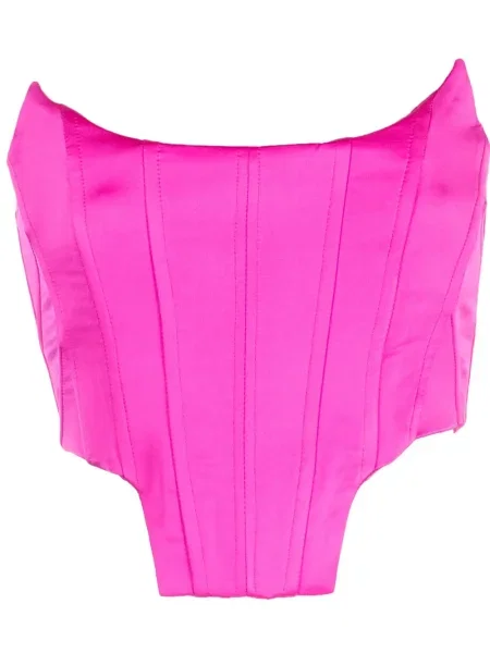 Top Giuseppe Di Morabito din satin roz