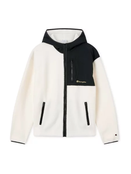 Champion Jachetă fleece galben pastel negru