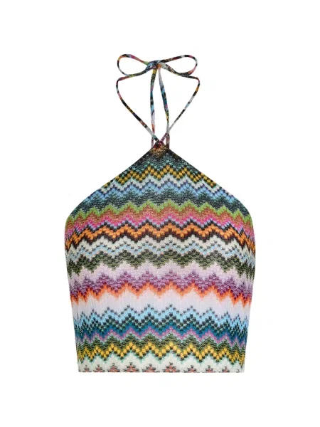 Top Missoni albastru
