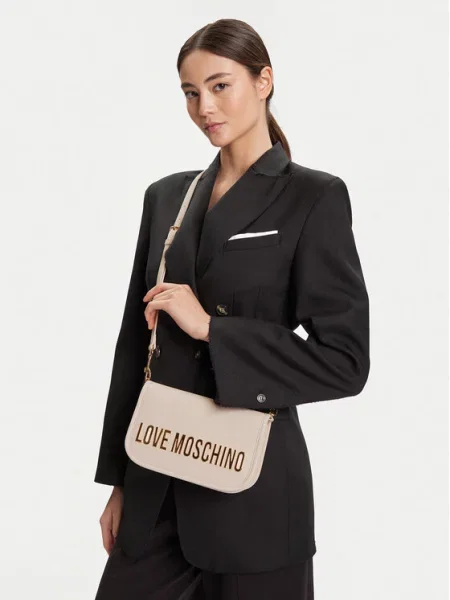 Geantă LOVE MOSCHINO bej