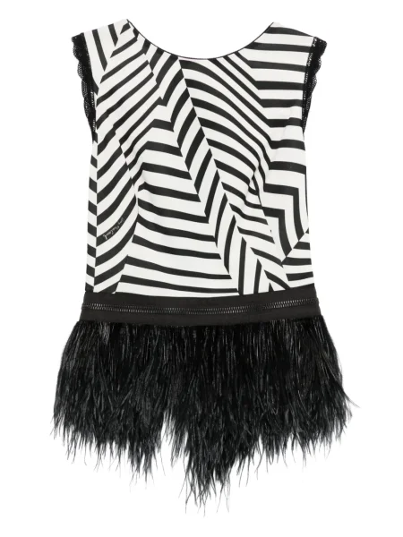 Bluzka Gemy Maalouf w piórka biała