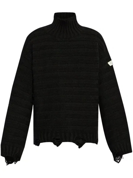 Pulover Mm6 Maison Margiela zdrențuiți negru