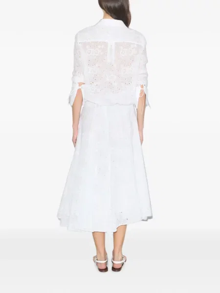 Fustă Tory Burch alb